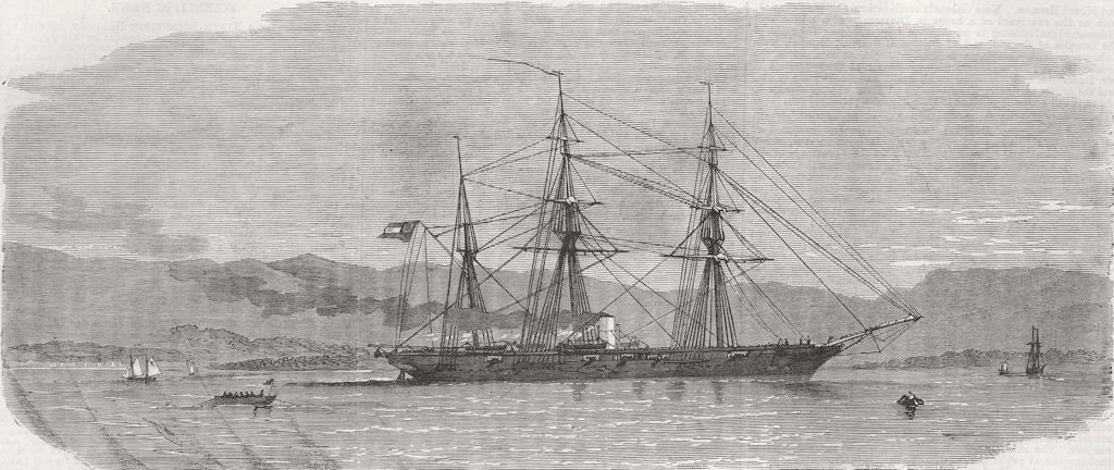 JAMAICA. Alabama, Port Royal  1863 old antique vintage print picture